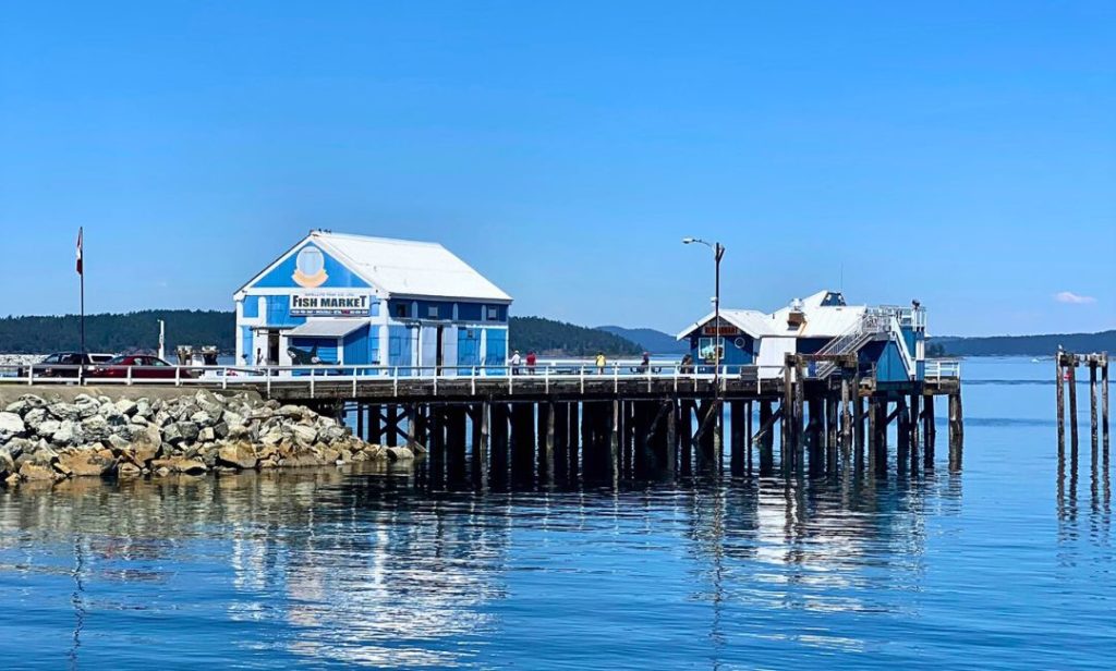 Sidney Fish Market Pier in Sidney, BC