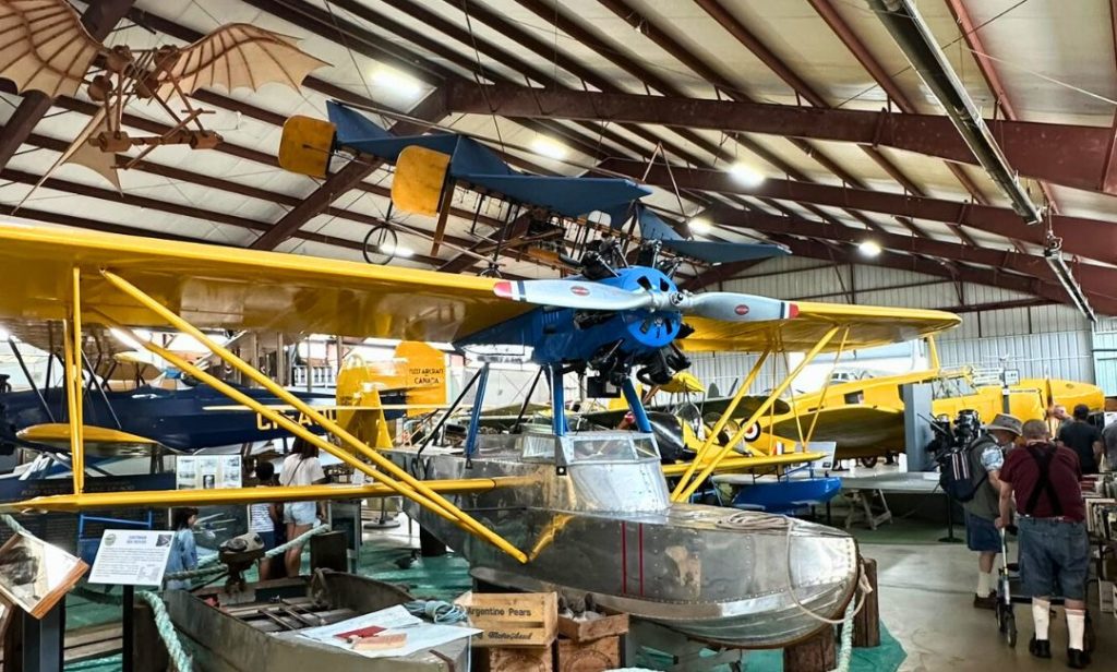 Plane inside the BC Aviation Museum in Sidney, BC