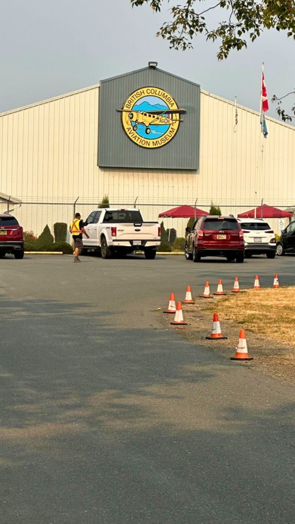 Out front of the BC Aviation Museum in Sidney, BC