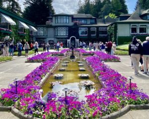 The Italian garden at Butchart Gardens in Brentwood Bay, BC