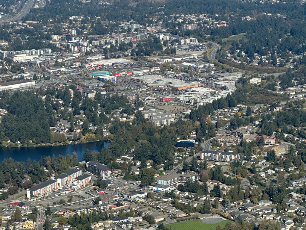 Langford BC from the Sky