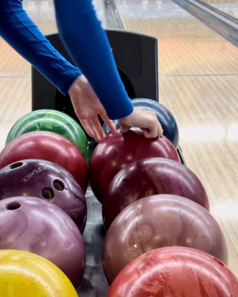 Bowling Balls in Langford Lanes in Langford, BC