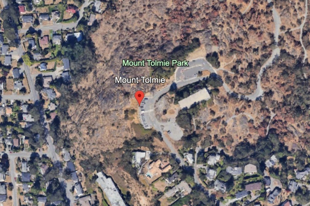 Google Earth Map View of Mount Tolmie Park in Victoria, BC