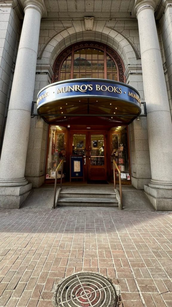 the front of Munro's Books in Victoria, BC