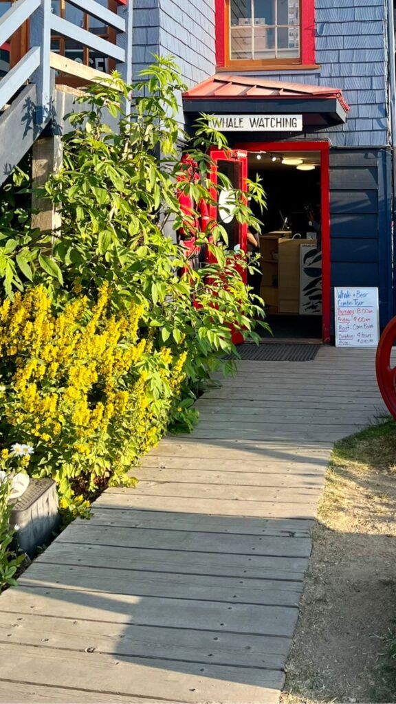 Entrance to the Whale Centre in Tofino, BC