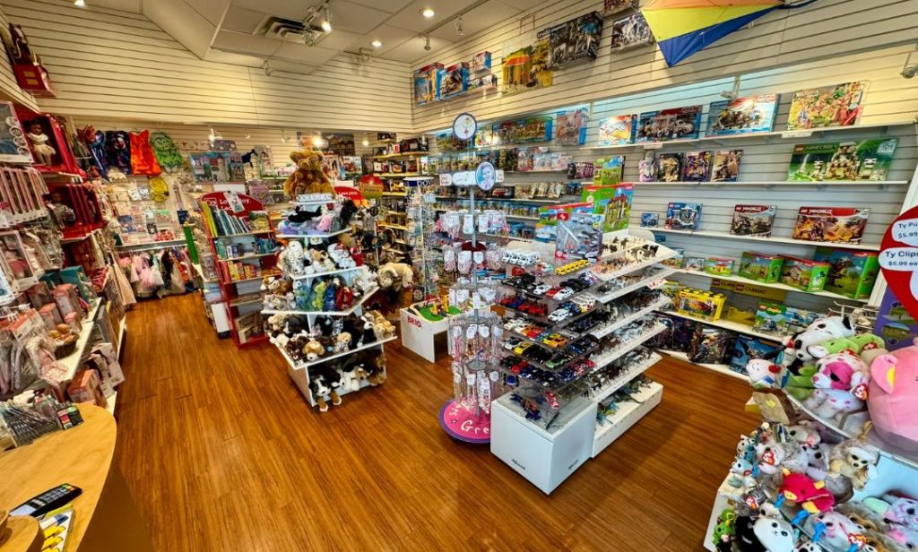 Inside view of Timeless Toys in Saanich, BC