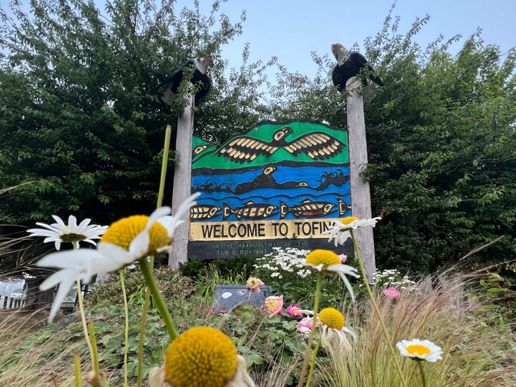 Tofino BC Town Sign