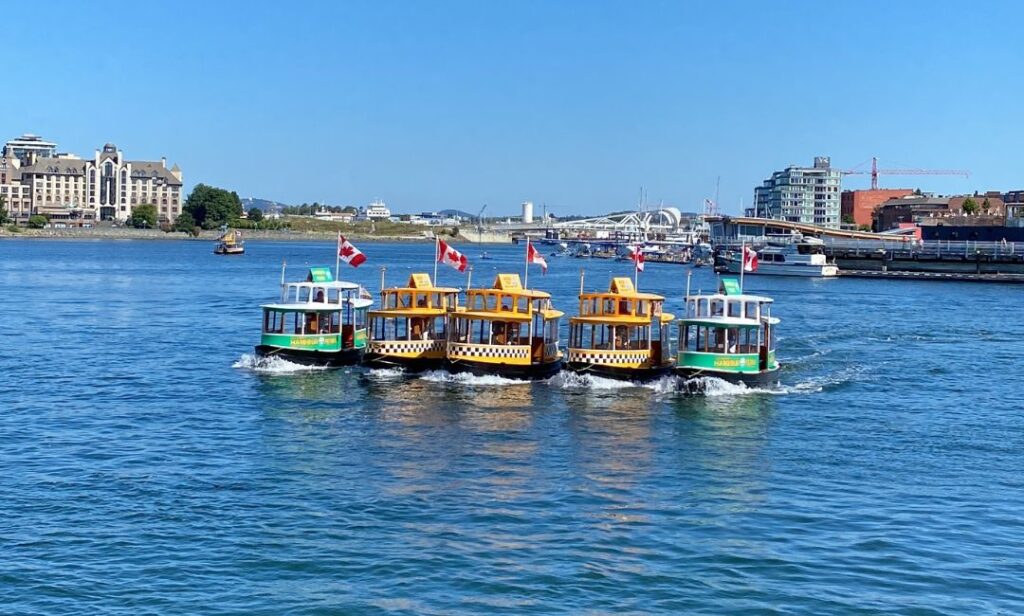 Water Ballet put on by the Victoria Harbour Ferry in Victoria, BC