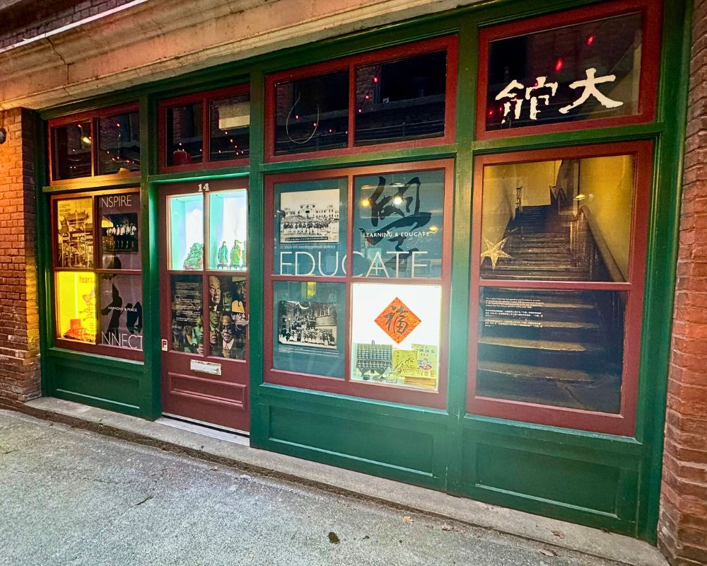 Chinatown Museum in Fan Tan Alley in Victoria, BC